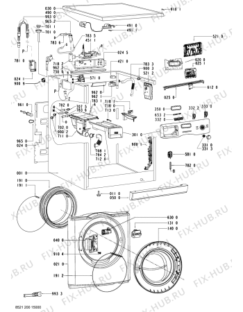 Схема №2 MWA0814FWN (F091320) с изображением Инструкция по обслуживанию для стиралки Indesit C00353658