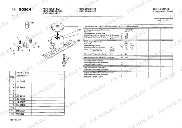 Схема №2 0700254317 KSR25000 с изображением Ящичек Bosch 00118198