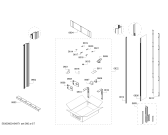 Схема №7 T24ID800LP с изображением Дверь для холодильной камеры Bosch 00711803