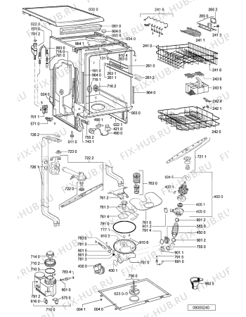 Схема №2 ADP 7610 WH с изображением Микромодуль для электропосудомоечной машины Whirlpool 481221838265