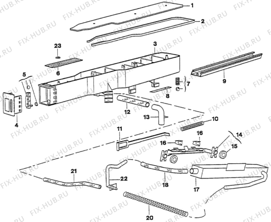 Взрыв-схема плиты (духовки) Husqvarna Electrolux QC491N2 - Схема узла H20 Steam details I