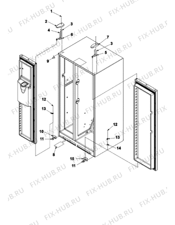 Взрыв-схема стиральной машины Whirlpool AC2228HEKB (F092640) - Схема узла