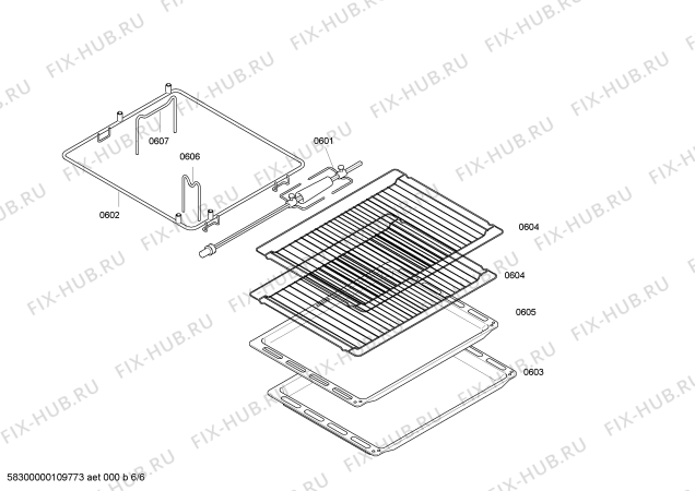 Схема №5 HB760580F с изображением Фронтальное стекло для плиты (духовки) Siemens 00474508