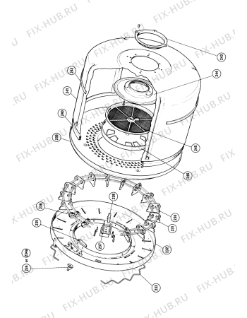 Схема №5 9320W (CC9320W) с изображением Спираль для духового шкафа Indesit C00179103