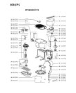 Схема №1 ES420030/1P1 с изображением Подрешетка для электрокофемашины Rowenta MS-622312