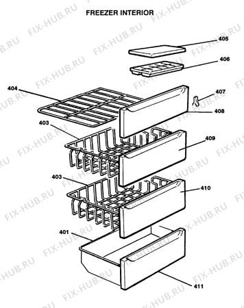 Схема №5 FF93S (F032931) с изображением Другое для холодильника Indesit C00216810