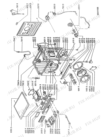 Схема №1 AWM835/WP с изображением Декоративная панель для стиралки Whirlpool 481945319478