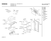 Схема №3 KS40U120GR с изображением Дверь для холодильной камеры Siemens 00238040