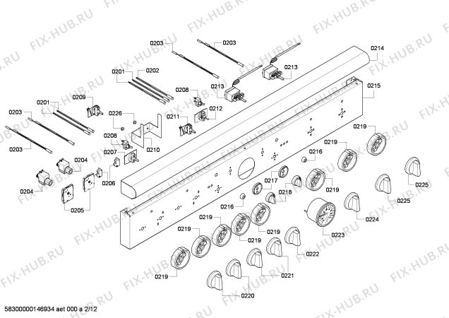 Схема №11 PRD484EEG с изображением Коллектор для плиты (духовки) Bosch 00144572