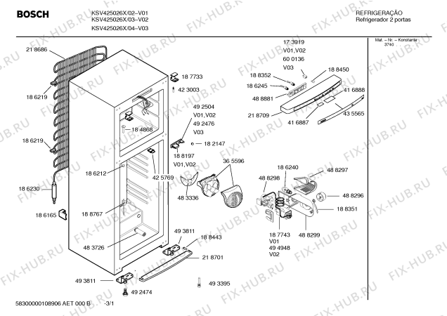 Схема №2 KSV425026X Glass Line с изображением Вкладыш в панель для холодильника Bosch 00435565