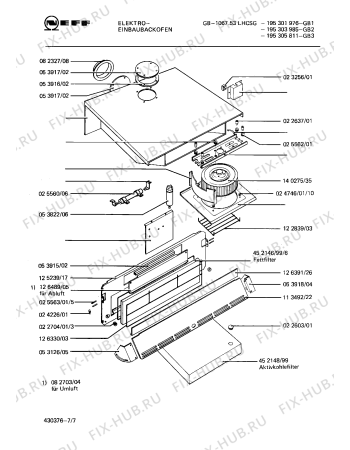 Схема №7 195301976 GB-1067.53LHCSG с изображением Мотор вентилятора для плиты (духовки) Bosch 00140263