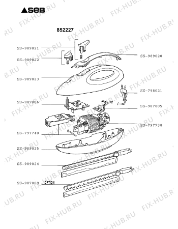 Схема №1 852227 с изображением Нож-резак для ломтерезки Seb SS-989024