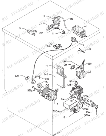 Взрыв-схема стиральной машины Castor CX991J - Схема узла Electrical equipment 268