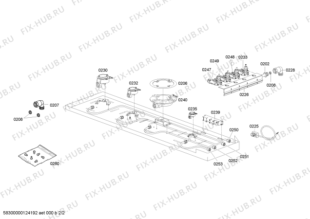 Взрыв-схема плиты (духовки) Siemens ER59553IT - Схема узла 02