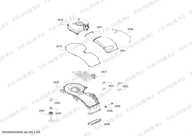 Схема №6 WDU28540IT с изображением Рама люка для стиралки Bosch 11025057