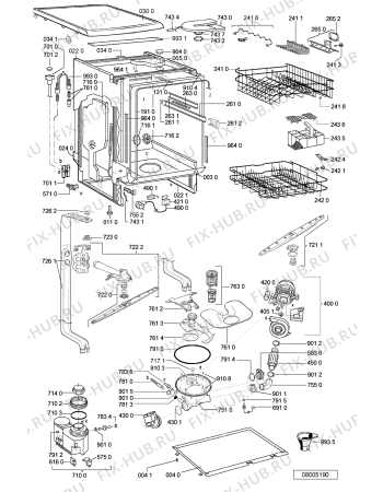 Схема №2 ADP 4615 WH с изображением Микромодуль для посудомоечной машины Whirlpool 481221838307