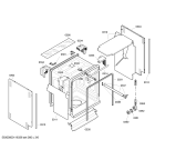 Схема №5 SGD84M32 с изображением Передняя панель для электропосудомоечной машины Bosch 00448975