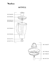Схема №3 AAT74K(1) с изображением Корпусная деталь для кухонного комбайна Moulinex MS-5966990
