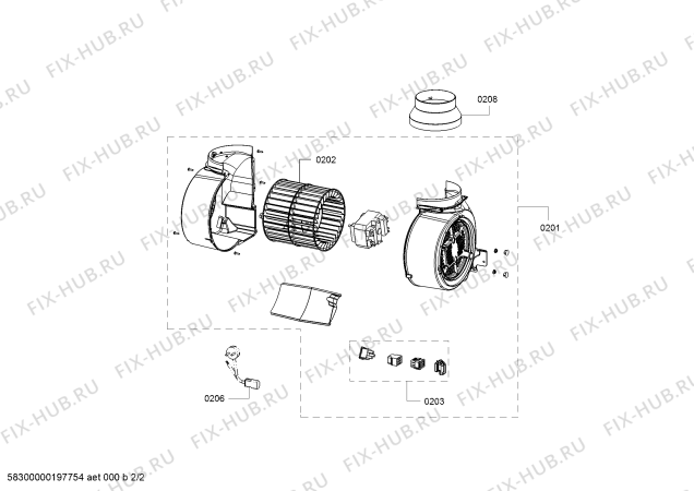 Схема №2 DVP6C460 Profilo с изображением Фильтр для вентиляции Bosch 11013941