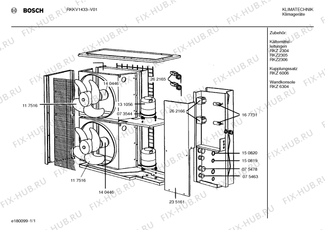 Схема №1 RKV1433 BOSCH с изображением Уплотнитель для кондиционера Bosch 00150819