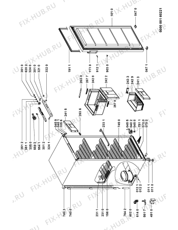 Схема №1 UF 200 B с изображением Сенсорная панель для холодильной камеры Whirlpool 481245228762