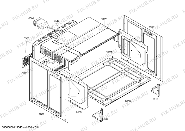 Схема №6 HEN760650 с изображением Фронтальное стекло для духового шкафа Bosch 00471842