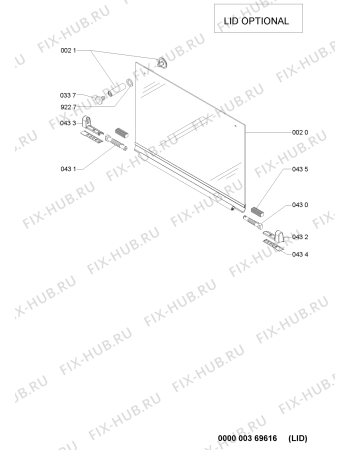 Схема №2 AKT 710/IX с изображением Железный лист для электропечи Whirlpool 480121100012