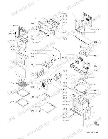 Схема №1 EGZH 4400 IN с изображением Обшивка для электропечи Whirlpool 481245319682