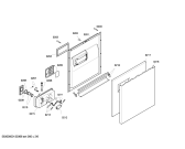 Схема №6 SGU55E82SK с изображением Передняя панель для электропосудомоечной машины Bosch 00664378