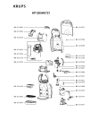 Схема №1 KP120531/7Z1 с изображением Блок управления для электрокофемашины Krups MS-623490