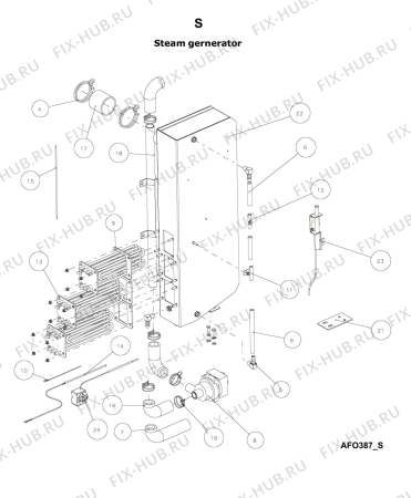 Схема №25 AFO 387 с изображением Другое для составляющей Whirlpool 483286011807