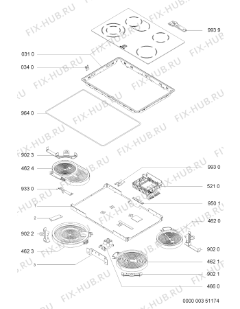 Схема №1 EKM 4462 IN с изображением Втулка для духового шкафа Whirlpool 481244038803