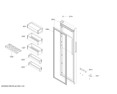 Схема №5 KA92NV41TI с изображением Дверь для холодильника Siemens 00717258
