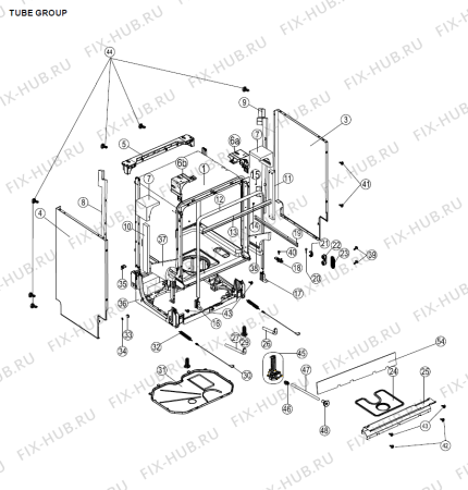 Схема №2 D62   -dishwasher (171245, V16001003) с изображением Всякое для посудомоечной машины Gorenje 366898