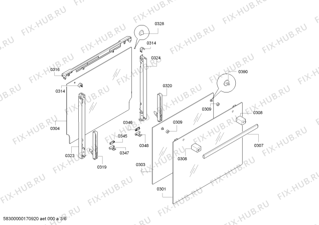 Схема №5 E12M12W3 с изображением Переключатель для духового шкафа Bosch 00625839