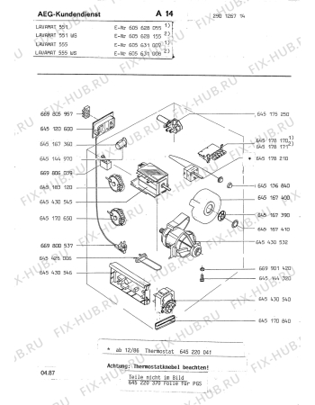 Взрыв-схема стиральной машины Aeg LAV551 WS - Схема узла Section4