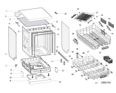 Схема №2 BSFO3O23PF (F155305) с изображением Панель управления для посудомойки Indesit C00545492