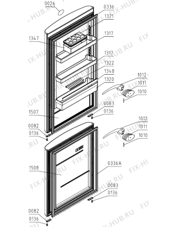 Взрыв-схема холодильника Gorenje ORK192X-L (522637, HZS3369AF) - Схема узла 03