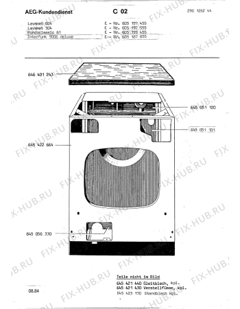 Взрыв-схема посудомоечной машины Rondo (N Rn) RONDOCLASSIC 61 - Схема узла Section1