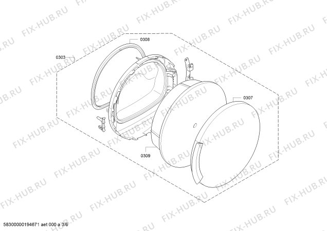 Схема №5 WT45W102EE с изображением Силовой модуль запрограммированный для электросушки Siemens 10001175