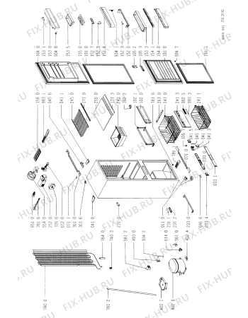 Схема №1 FCI-43 с изображением Рамка для холодильника Whirlpool 481944278182