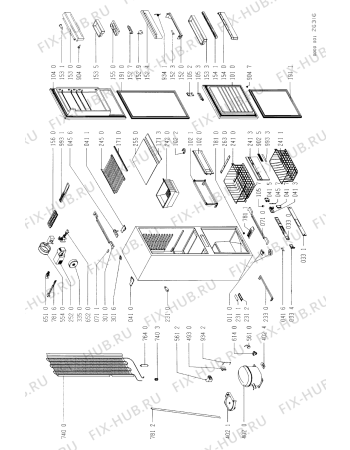 Схема №1 CR 315 WE с изображением Дверка для холодильника Whirlpool 481944268594