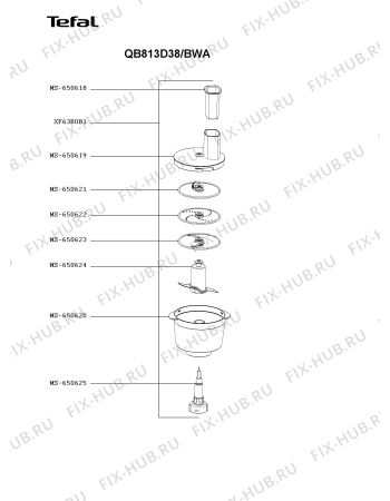 Схема №5 QA803D27/BWA с изображением Регулятор для кухонного измельчителя Moulinex MS-650420
