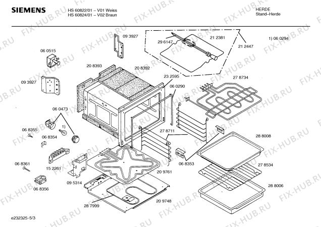 Схема №4 HS60824 с изображением Переключатель для духового шкафа Siemens 00060319