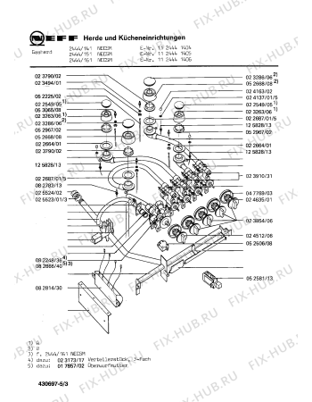 Схема №5 1311446131 1440/41W с изображением Планка для духового шкафа Bosch 00112876