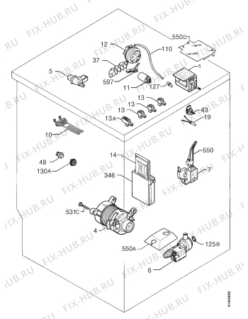 Взрыв-схема стиральной машины Privileg 010056 0 - Схема узла Electrical equipment 268