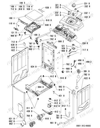 Схема №2 AWT 8128 с изображением Всякое для стиральной машины Whirlpool 481221478836