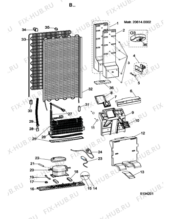 Схема №1 B TNF 5322 OX с изображением Ящичек для холодильной камеры Whirlpool 488000387317