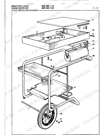 Схема №3 GW060122 с изображением Трубка горелки для плиты (духовки) Bosch 00291726