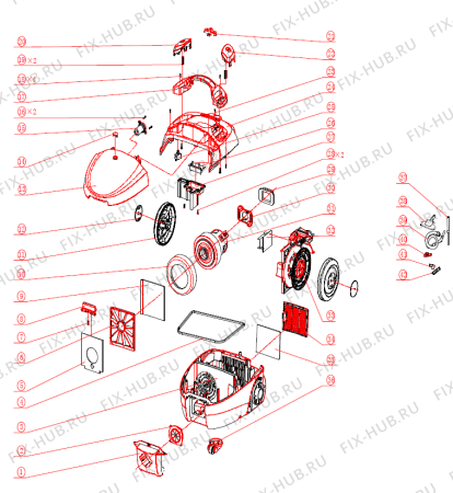 Схема №1 VCK2011Y (393498, HT3318) с изображением Переключатель для мини-пылесоса Gorenje 402789